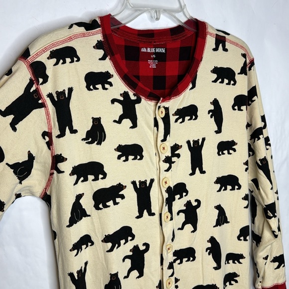 Black Bear Unisex Adult Onesie (L) - Picture 4 of 8